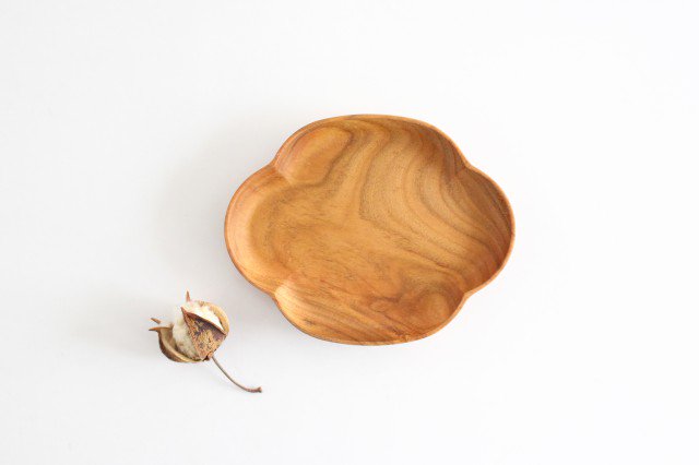 Aizawa Wood Crafts KITO Small Oval Plate Sakura