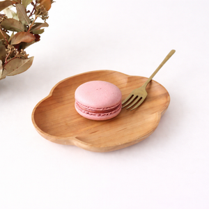 Aizawa Wood Crafts KITO Small Oval Plate Sakura