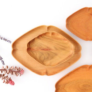 Small plate, quince, small, cherry blossoms, Yososawa Wood Crafts/KITO