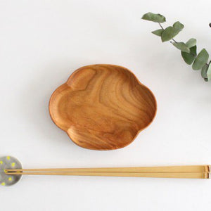 Small plate, quince, small, cherry blossoms, Yososawa Wood Crafts/KITO