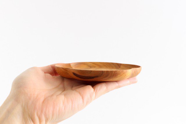 Aizawa Wood Crafts KITO Small Oval Plate Sakura