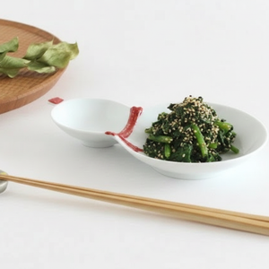 Gourd-shaped Plate Red | Hasami Ware