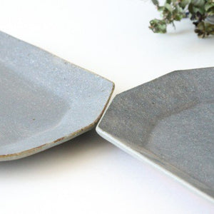 Furutani Seitosho Octagonal Rectangular Plate Gray L