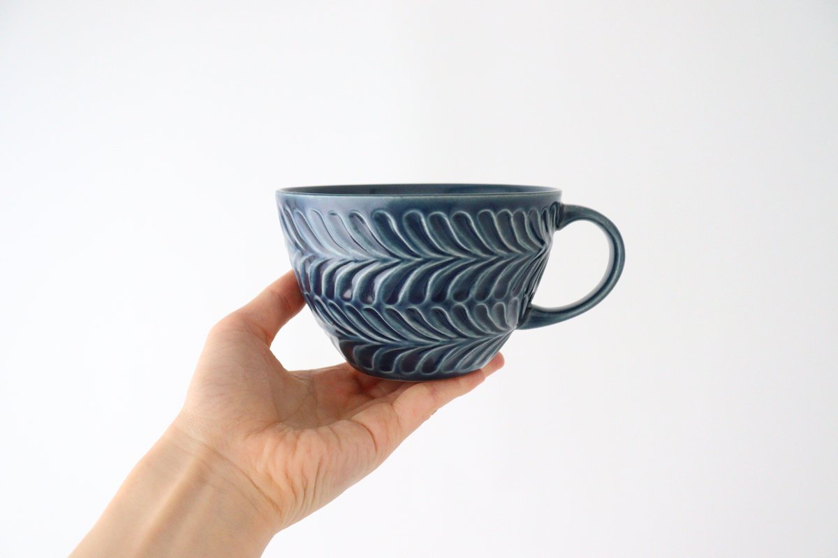 Soup Cup Rosemary Denim | Hasami Ware