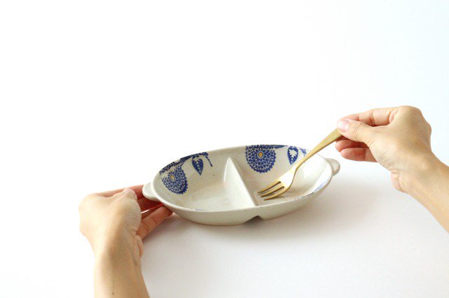 Multi bowl blue porcelain dahlia Hasami ware