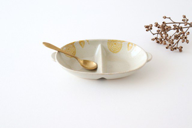 Multi bowl yellow porcelain dahlia Hasami ware