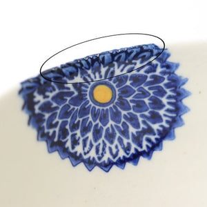 Mini cup blue porcelain dahlia Hasami ware