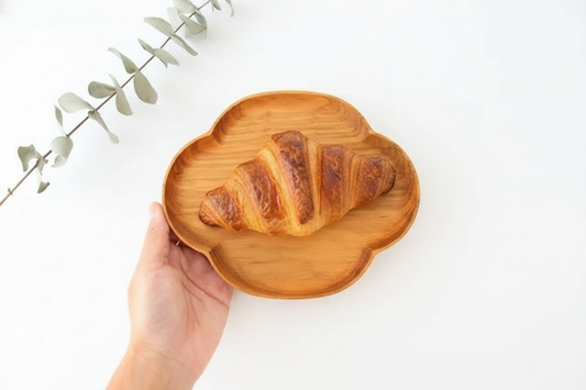 Aizawa Wood Crafts KITO Oval Wood Plate Sakura