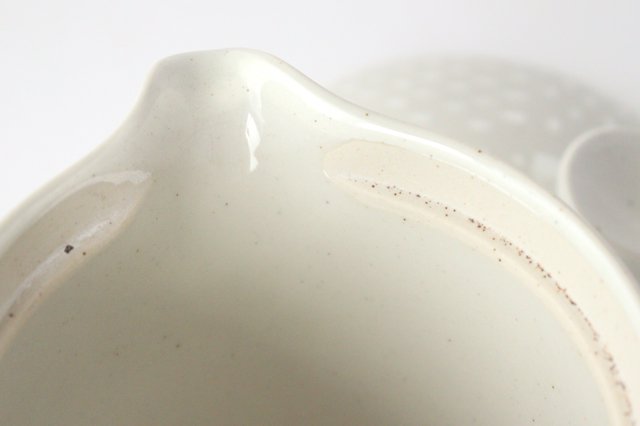 Pot Large Pique White Pottery ORIME Hasami Ware