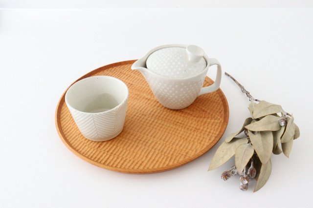 ORIME Japanese Teapot Pique White Small | Kyusu Hasami Ware