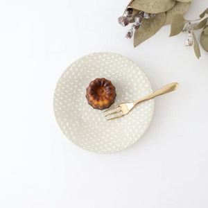 ORIME Small Round Plate Pique White 12cm/4.7in | Hasami Ware