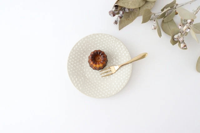 ORIME Small Round Plate Pique White 12cm/4.7in | Hasami Ware
