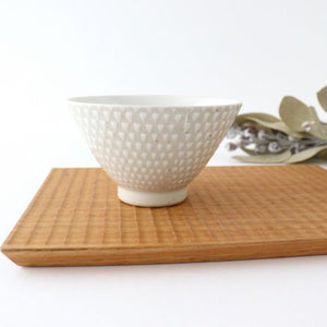 Tea bowl pique white pottery ORIME Hasami ware