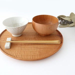 Tea bowl pique white pottery ORIME Hasami ware