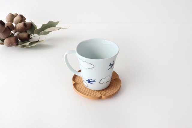 Mug Porcelain Cloud Swallow Arita Ware