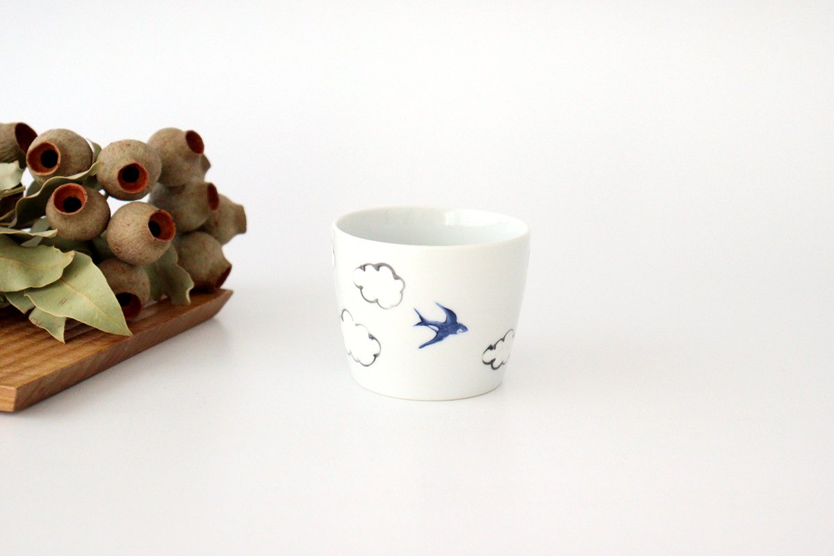 Soba Choco Porcelain Cloud Swallow Arita Ware