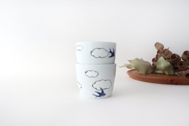 Soba Choco Porcelain Cloud Swallow Arita Ware