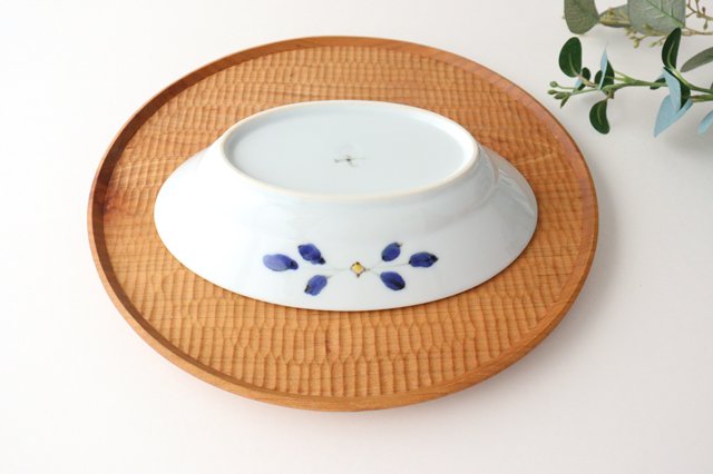 Oval Bowl Purple Flower | Serving Bowl Arita Ware