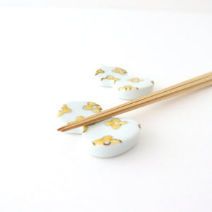 Chopstick rest floret yellow Imari gourd porcelain Arita ware