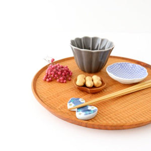 Chopstick Rest White Camellia Imari Groud | Hashioki Arita Ware