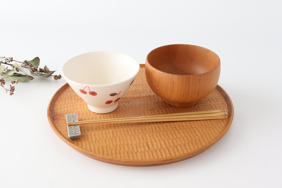 Rice bowl Cherries Porcelain fruits Hasami ware
