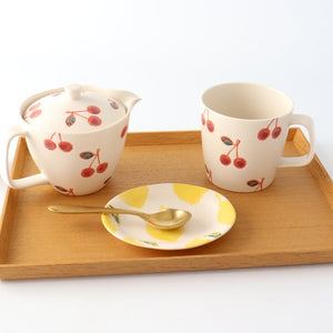 mug cherry porcelain fruits Hasami ware