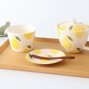 pot lemon porcelain fruits Hasami ware