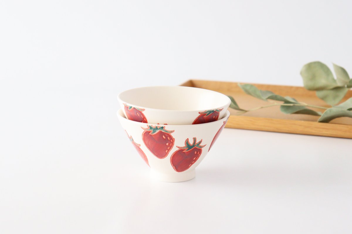 Rice Bowl Strawberry  | Hasami Ware