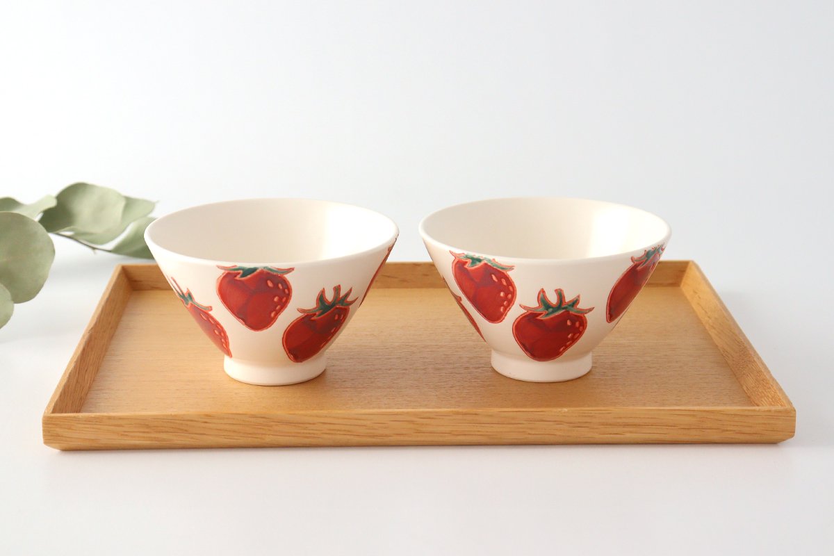 Rice Bowl Strawberry  | Hasami Ware