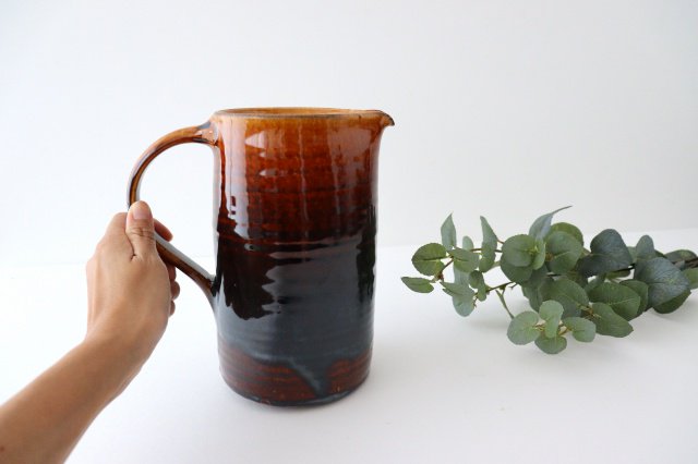 Candy glaze pitcher large pottery Furuya Seisho