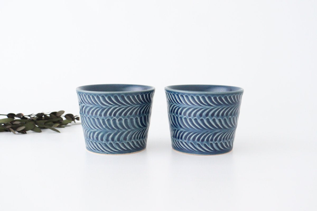 Cup denim pottery rosemary Hasami ware