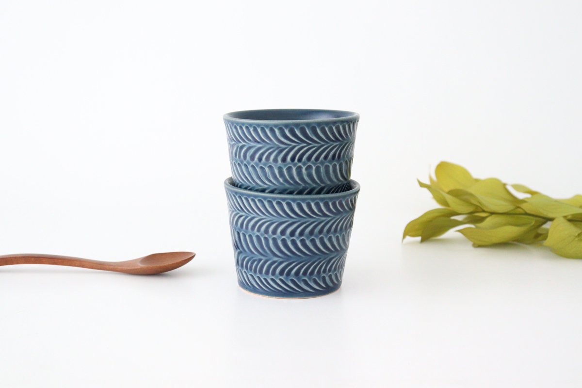 Cup denim pottery rosemary Hasami ware