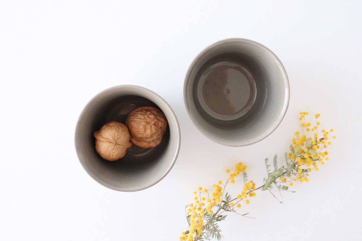 Cup Gray Pottery Rosemary Hasami Ware