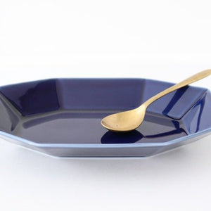 Yasumi Oval Plate Blue Porcelain Mino Ware