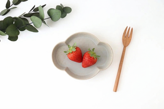 Oval Small Plate Gray | Mino Ware
