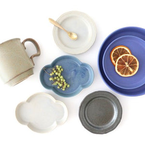 Oval Small Plate Gray | Mino Ware