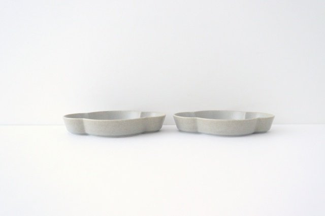 Oval Small Plate Gray | Mino Ware