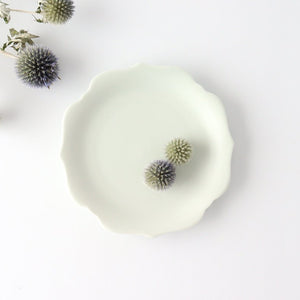 Serving plate blue and white porcelain aoi Mino ware