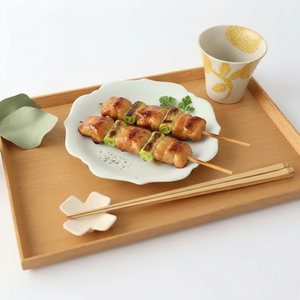 aoi Flower-shaped Pate Blue and White | Mino Ware