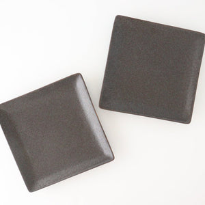 Square Plate Black 21cm/8.3in | Sushi Plate Mino Ware