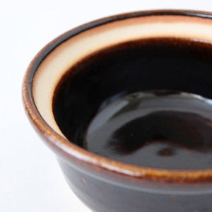 Heat-resistant one-handed porridge pot, brown, heat-resistant pottery, Iga ware