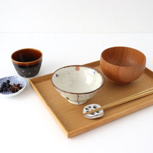 Minami Kiln Rice Bowl Red Pattern | Mino Ware