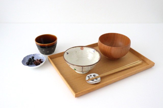 Minami Kiln Rice Bowl Red Pattern | Mino Ware