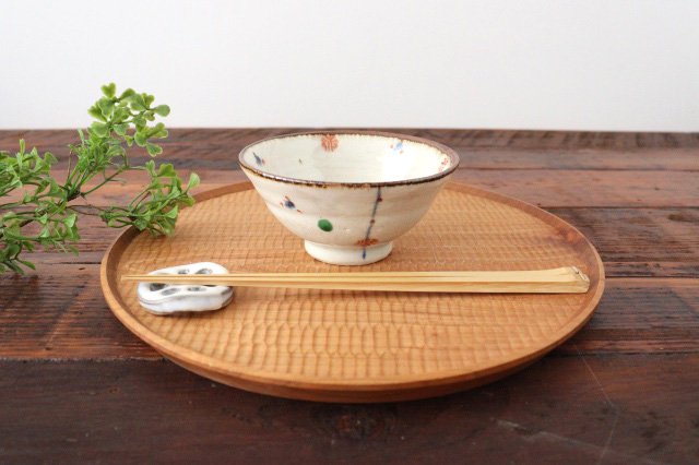 Minami Kiln Rice Bowl Red Pattern | Mino Ware