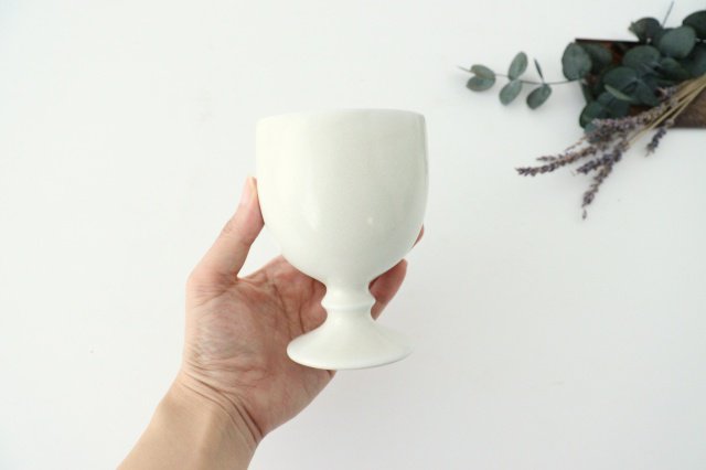 [Uchiru special order] Wine cup Yuzuhada Shino porcelain calme Hasami ware