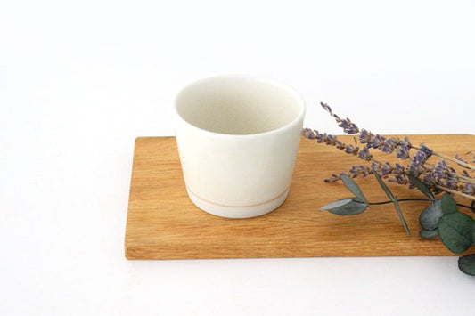 [Uchiru special order] Free cup Yuzuhada Shino porcelain calme Hasami ware