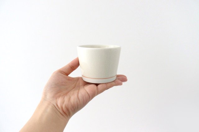 calm Free Cup Yuzuhada Shino | Soba Choko Hasami Ware