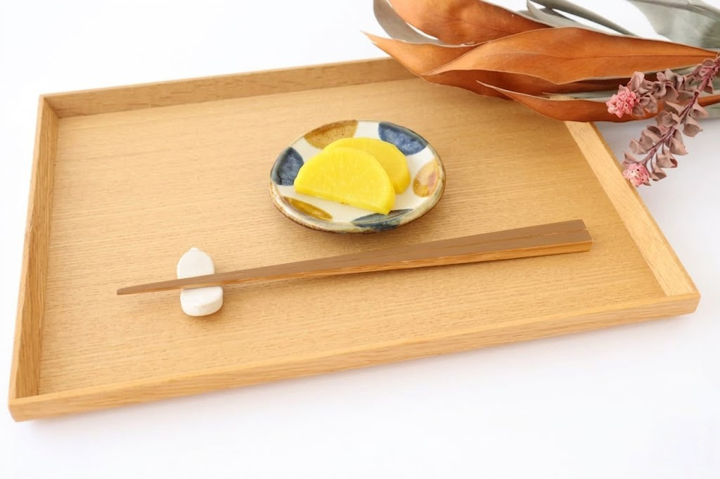 Toshin Kiln Small Round Plate Brown and Blue Dots 9cm/3.5in | Tsuboya Ware Yachimun