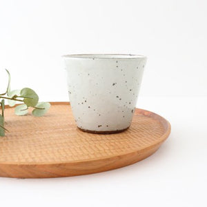 Cup Iron powdered pottery Shigaraki ware
