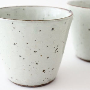 Cup Iron powdered pottery Shigaraki ware